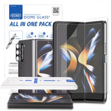 Folie de protectie Ecran si Camera Spate Whitestone All in One pentru Samsung Galaxy Z Fold5 F946, Full Glue, Set 2 bucati