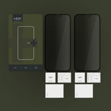 Folie de protectie Ecran Privacy HOFI Glass PRO+ pentru Apple iPhone 16, Sticla Securizata, Full Glue, Set 2 bucati, 2.5D