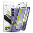 Folie de protectie Ecran Ringke Easy Slide pentru Samsung Galaxy S24+ S926, Sticla Securizata, Full Glue, Set 2 bucati