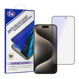 Folie de protectie Ecran Anti Blue Light OEM pentru Apple iPhone 16, Sticla Securizata, Full Glu