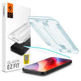 Folie de protectie Ecran Spigen EZ FIT pentru Apple iPhone 16 Pro, Sticla Securizata, Full Glue AGL07935