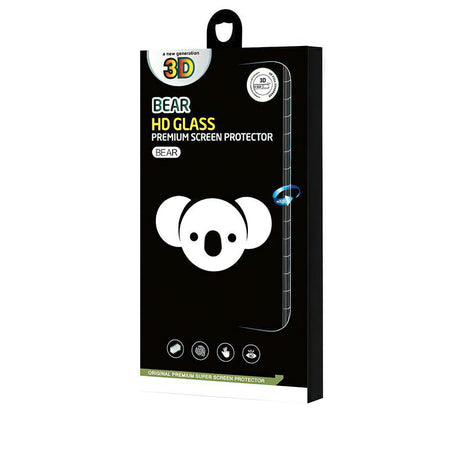 Folie de protectie Ecran Bear HD pentru Apple iPhone 14 Pro, Sticla Securizata, Full Glu - Neagra - NotebookGsm