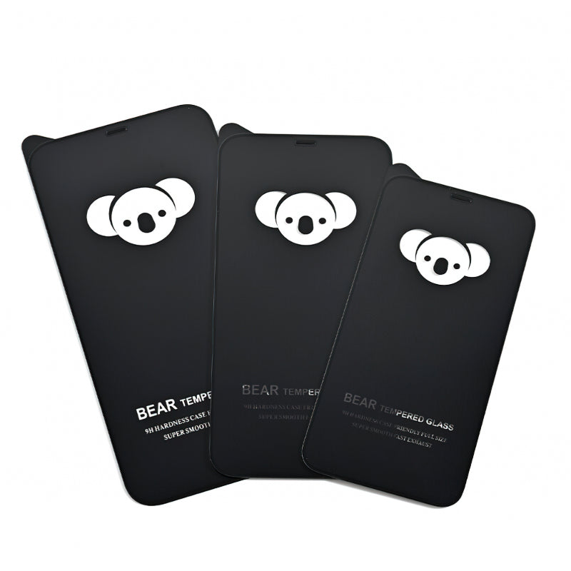 Folie de protectie Ecran Privacy Bear pentru Apple iPhone 17 Pro, Sticla Securizata, Full Glu