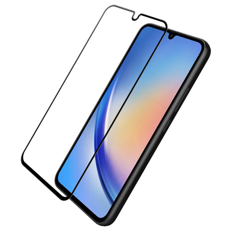 Folie de protectie Ecran OEM pentru Samsung Galaxy A34 A346, Sticla Securizata, Full Glue, 9D - Neagra - NotebookGsm