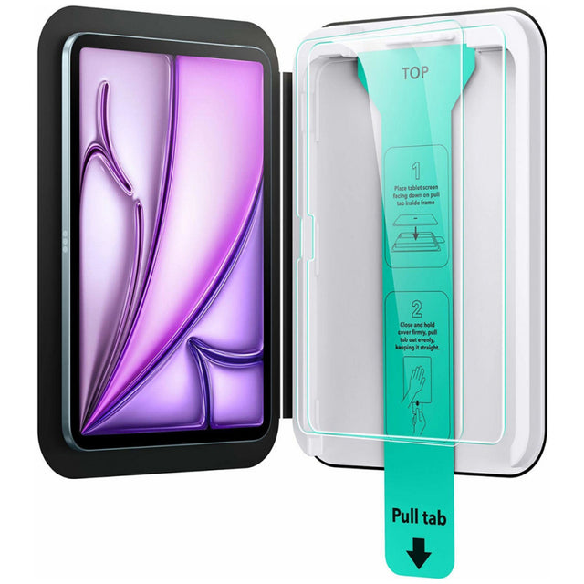 Folie de protectie Ecran ESR UltraFit pentru Apple iPad Pro 11 (2024), Sticla Securizata, Full Glue, Set 2 bucati