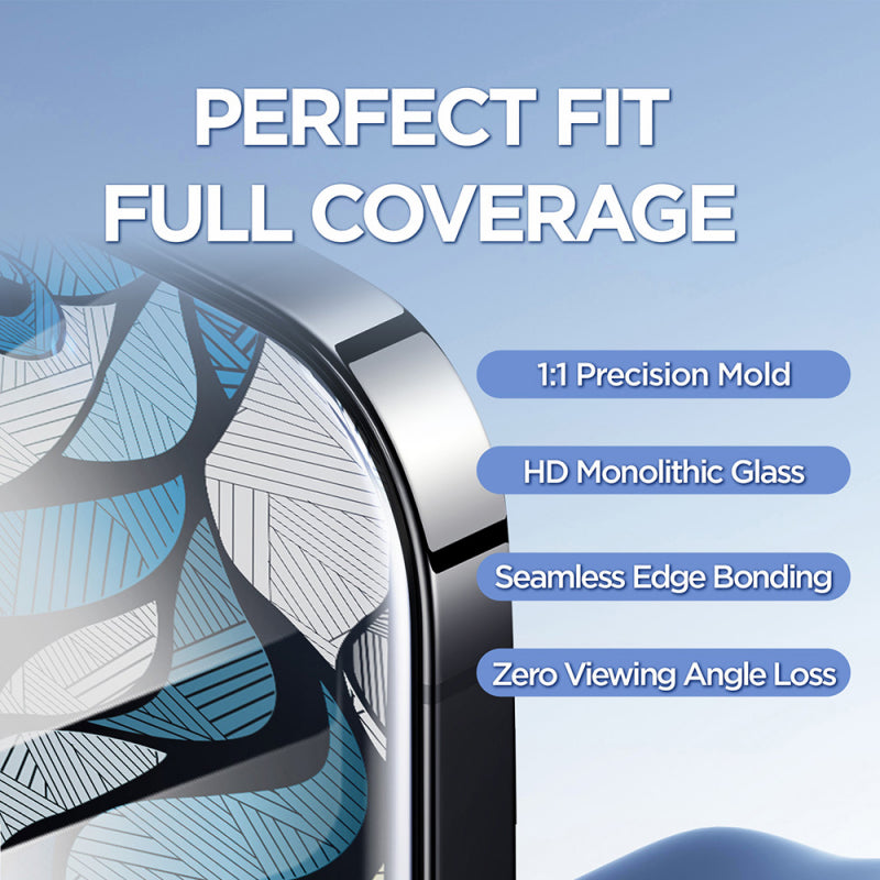 Folie de protectie Ecran Lito D+ Max 4K pentru Apple iPhone 17 / 16 Pro, Sticla Securizata, Full Glu