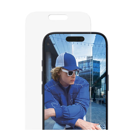 Folie de protectie Ecran PanzerGlass Classic Fit EasyAligner pentru Apple iPhone 17 Pro, Sticla Securizata, Full Glu - Transparenta - NotebookGsm