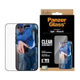 Folie de protectie Ecran PanzerGlass Ultra-Wide Fit EasyAligner pentru Apple iPhone 17 Air, Sticla Securizata, Full Glu