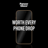 Folie de protectie Ecran PanzerGlass Ultra-Wide Fit Stealth Fastfit pentru Apple iPhone 17 Pro, Sticla Securizata, Full Glu