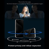 Privacy Anank 1X megerősített 360 fokos képernyővédő fólia Apple iPhone 16 Pro Max készülékhez, edzett üveg, teljes ragasztó, 2.5D