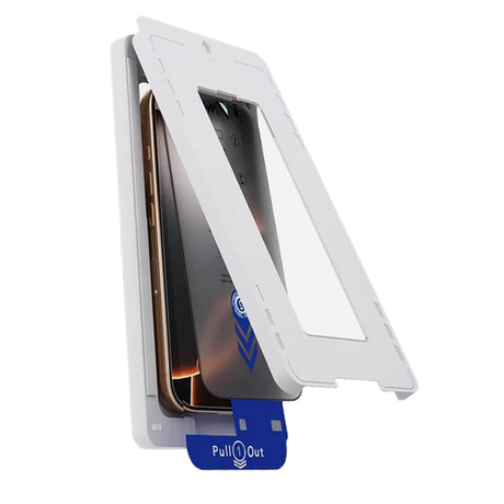 Privacy Anank 5X megerősített applikátoros képernyővédő fólia Apple iPhone 17 Pro készülékhez, edzett üveg, teljes ragasztó, 2.5D