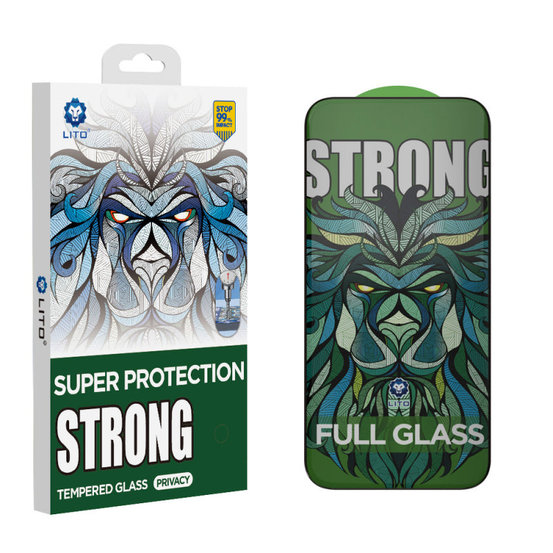 Folie de protectie Ecran Privacy Lito D+ Max Strong pentru Apple iPhone 17 Air, Sticla Securizata, Full Glue