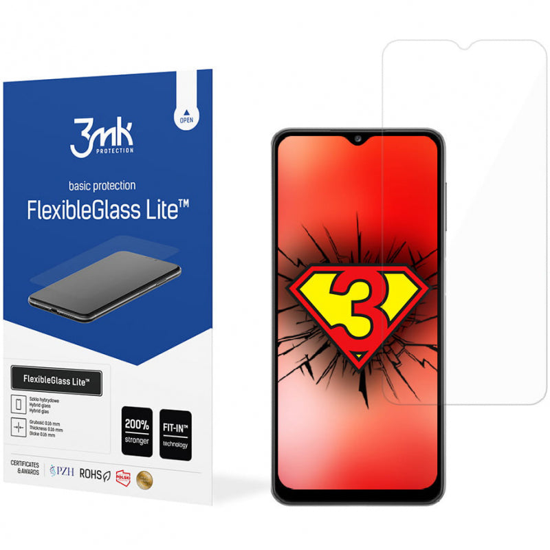 Folie de protectie Ecran 3MK FlexibleGlass Lite pentru Samsung Galaxy A23 5G A236, Sticla Flexibila, Full Glue