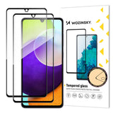 Folie de protectie Ecran WZK pentru Samsung Galaxy A33 5G A336, Sticla securizata, Full Glue, Set 2 bucati, Case Friendly