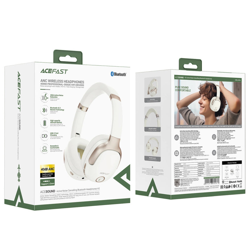 Handsfree Bluetooth Acefast H2, A2DP, AN