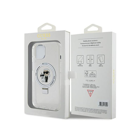 MagSafe tok Apple iPhone 14-hez, Karl Lagerfeld, gyűrűtartó Karl &amp; Choupette készülékhez