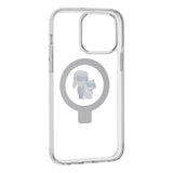 Husa MagSafe pentru Apple iPhone 14 Pro, Karl Lagerfeld, Ring Stand Karl &amp; Choupette