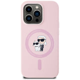 Husa MagSafe pentru Apple iPhone 14 Pro, Karl Lagerfeld, Silicone Karl &amp; Choupette