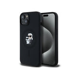 Husa MagSafe pentru Apple iPhone 15 Plus, Karl Lagerfeld, Silicone Karl &amp; Choupett