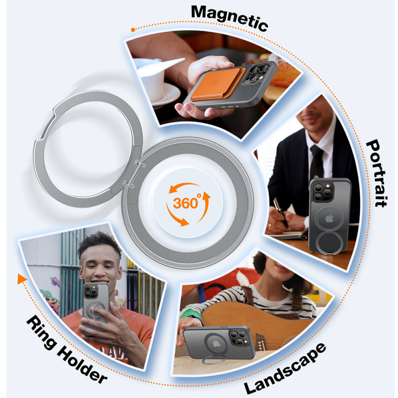 Husa MagSafe pentru Apple iPhone 15 Pro Max, Torras, Ostand Pro