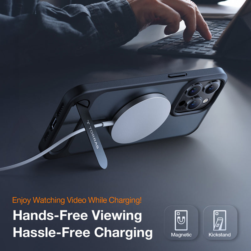 Husa MagSafe pentru Apple iPhone 15 Pro Max, Torras, Pstand