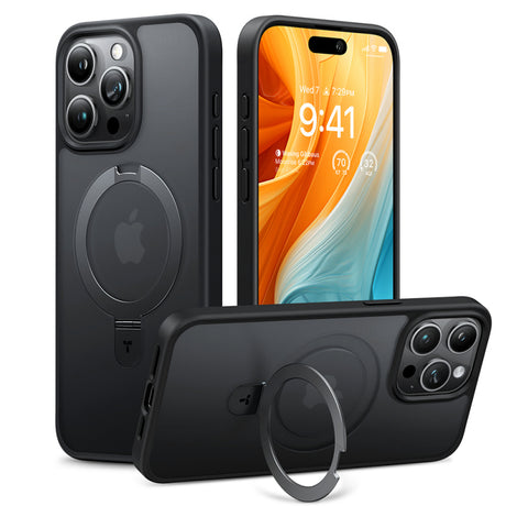 Husa MagSafe pentru Apple iPhone 15 Pro, Torras, Ostand