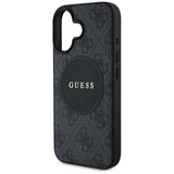 Husa MagSafe pentru Apple iPhone 16, Guess, 4G Circle Classic Logo