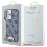 Husa MagSafe pentru Apple iPhone 16, Guess, 4G Logo Plate