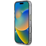 Husa MagSafe pentru Apple iPhone 16, Guess, IML Metal Glitter Flowers Triangl