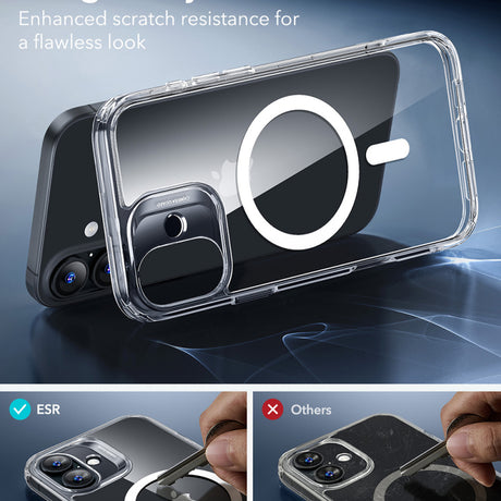 Husa MagSafe pentru Apple iPhone 16 Plus, ESR, Classic Hybrid - Transparenta - NotebookGsm