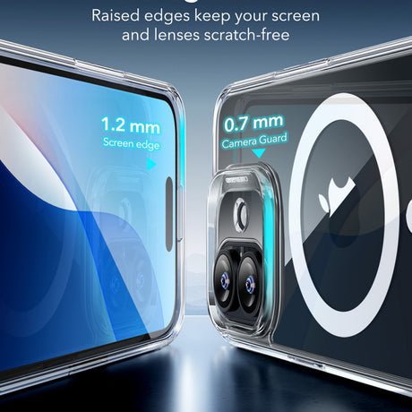 Husa MagSafe pentru Apple iPhone 16 Plus, ESR, Classic Hybrid - Transparenta - NotebookGsm