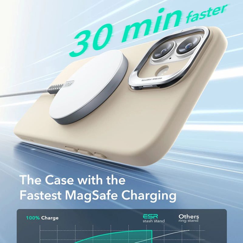 Husa MagSafe pentru Apple iPhone 16 Plus, ESR, Cloud Soft Kickstand