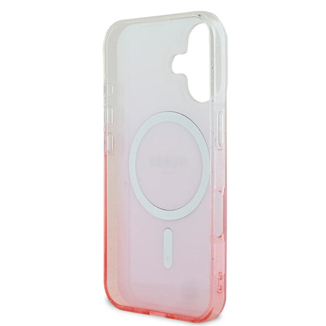 Husa MagSafe pentru Apple iPhone 16 Plus, Guess, IML Glitter Gradient - Maro - NotebookGsm