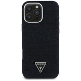 Husa MagSafe pentru Apple iPhone 16 Pro, Guess, Denim Triangle Logo