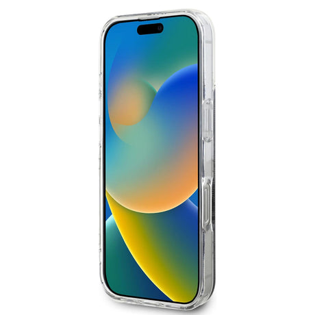 Husa MagSafe pentru Apple iPhone 16 Pro, Guess, IML 4G - Neagra - NotebookGsm