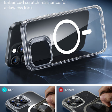 Husa MagSafe pentru Apple iPhone 16 Pro Max, ESR, Classic Hybrid - Transparenta - NotebookGsm