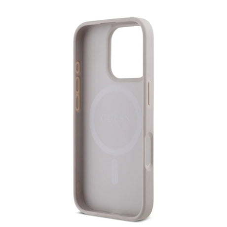 Husa MagSafe pentru Apple iPhone 16 Pro Max, Guess, 4G Classic - Roz - NotebookGsm