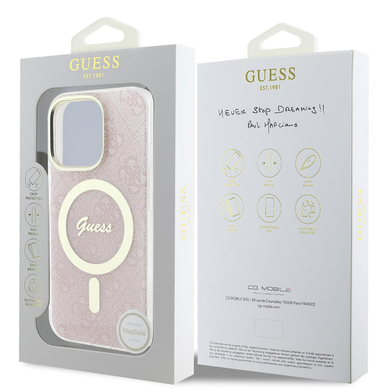 Husa MagSafe pentru Apple iPhone 16 Pro Max, Guess, IML 4G