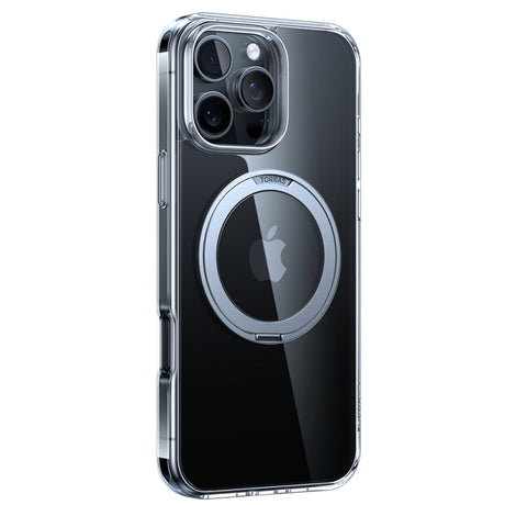 Husa MagSafe pentru Apple iPhone 16 Pro Max, Torras, Ostand Pro - Transparenta - NotebookGsm