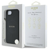 Husa MagSafe pentru Apple iPhone 16e, Guess, Grained Gold Rin
