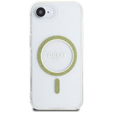 Husa MagSafe pentru Apple iPhone 16e, Guess, IML Glitter Circl