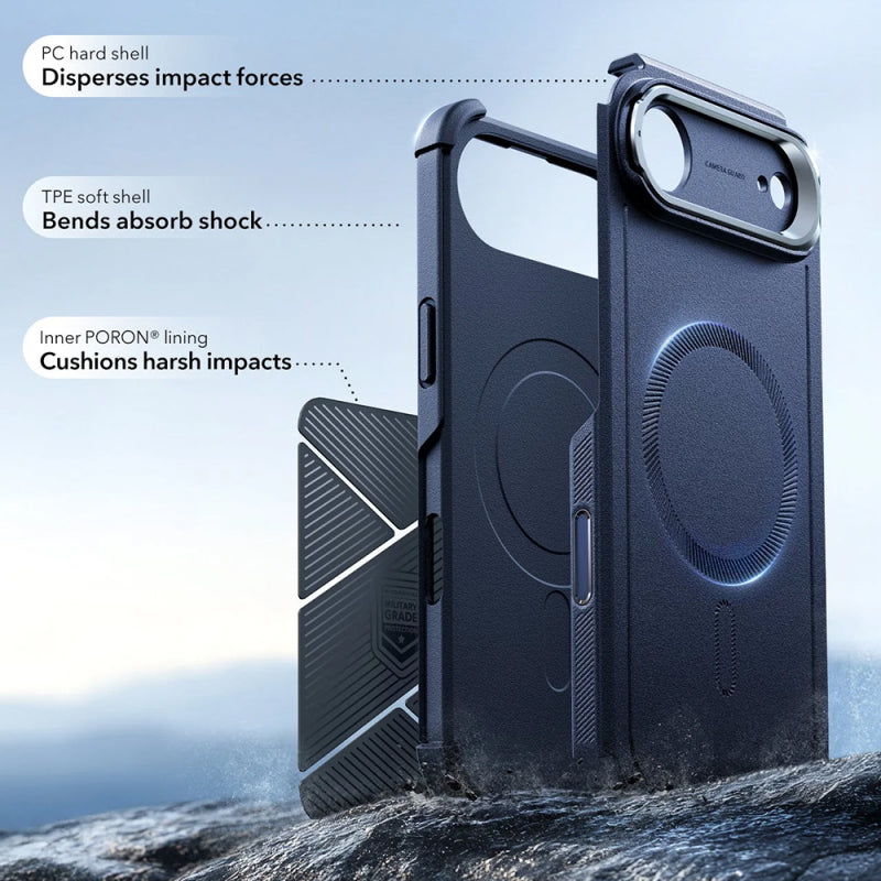 Husa MagSafe pentru Apple iPhone 17 Air, ESR, Cyber Armor Kickstand