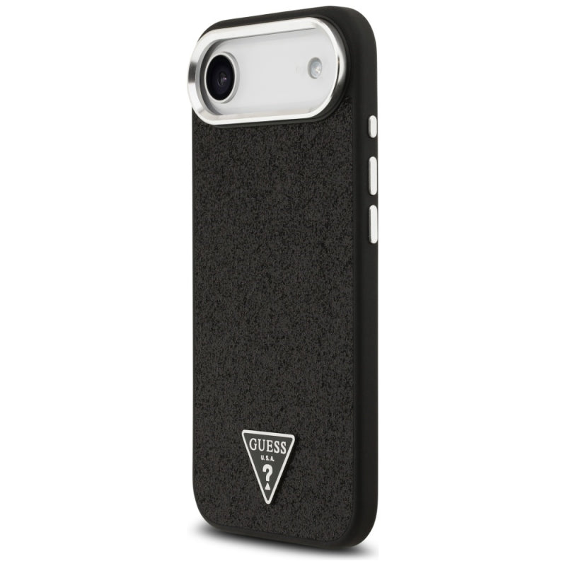 Husa MagSafe pentru Apple iPhone 17 Air, Guess, Glitter Triangle Logo