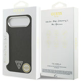Husa MagSafe pentru Apple iPhone 17 Air, Guess, Glitter Triangle Logo