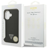 Husa MagSafe pentru Apple iPhone 17, Guess, Grained Triangle Logo