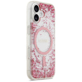 Husa MagSafe pentru Apple iPhone 17, Guess, Resin Bottom Glitter
