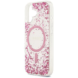 Husa MagSafe pentru Apple iPhone 17, Guess, Resin Bottom Glitter