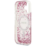 Husa MagSafe pentru Apple iPhone 17, Guess, Resin Bottom Glitter