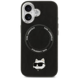 Husa MagSafe pentru Apple iPhone 17, Karl Lagerfeld, Choupette Pin - Neagra - NotebookGsm