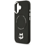 Husa MagSafe pentru Apple iPhone 17, Karl Lagerfeld, Choupette Pin - Neagra - NotebookGsm